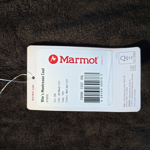 NEW Marmot Women's Montreaux Full-Length Long Down Puffer Coat Jacket Black** - Picture 5 of 5